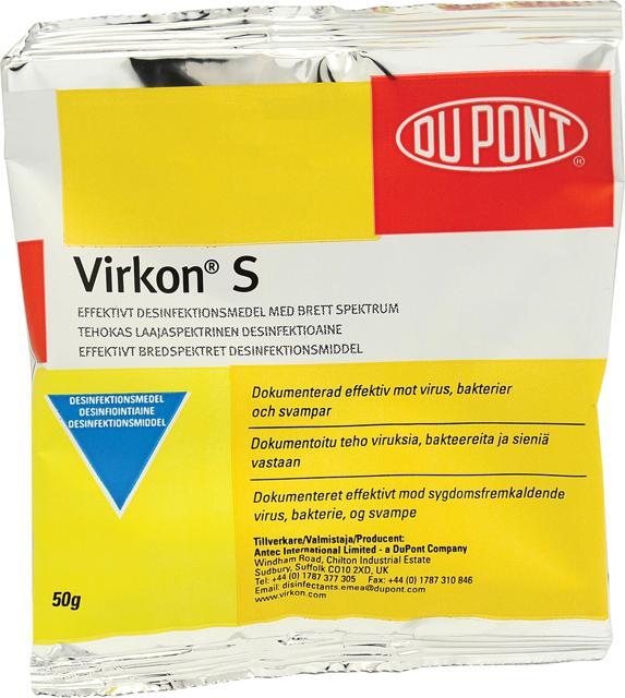 Desinfektionsmedel Virkon S 50 G/påse product image